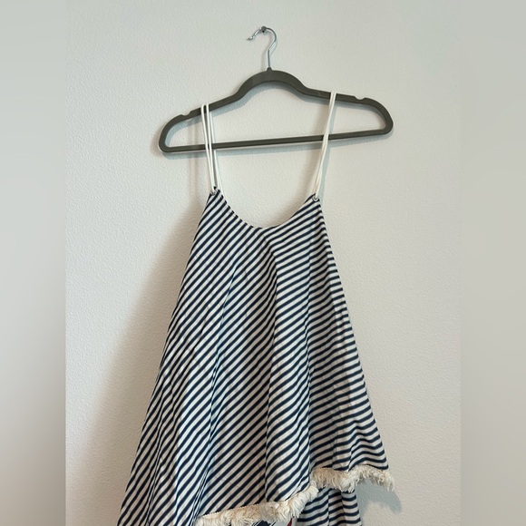 STUNNING‎ VICTORIA TOMAS striped layered dress 100% cotton - Picture 5 of 9